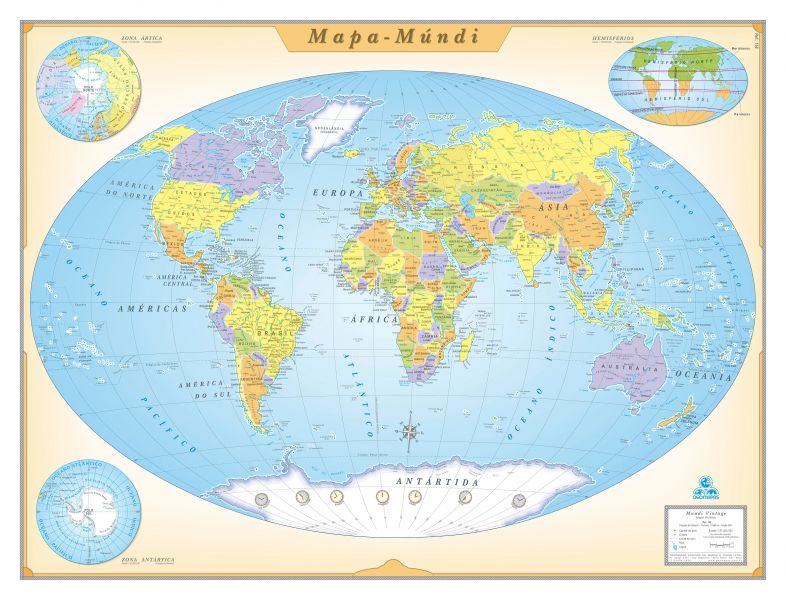 Ref.: 096 Mapa-Múndi Vintage