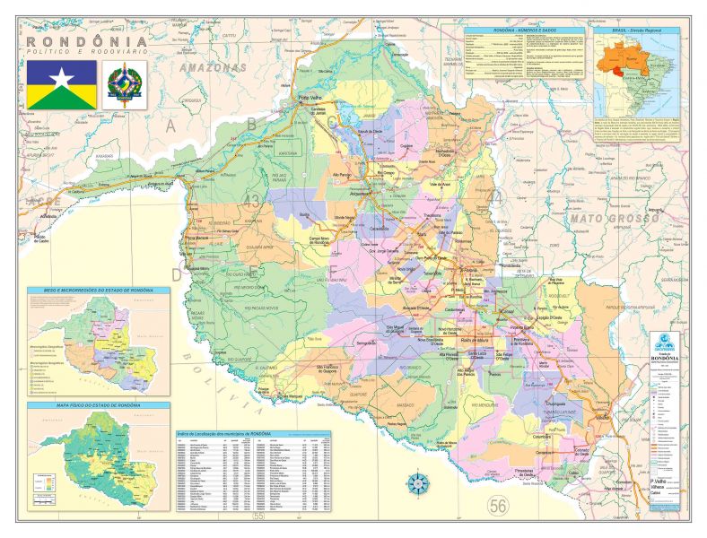 Mapa de Rondônia